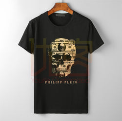 Retro philip t shirt plein Cotton Graphic shirt Unofficial Hip Hop T-shirt Men Novelty Brand Clothing